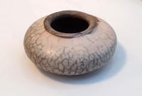 Nabahat Lotia, Naked Raku Technique, 4.4x4.4x2 Inch, Ceramic, AC-NBLT-003